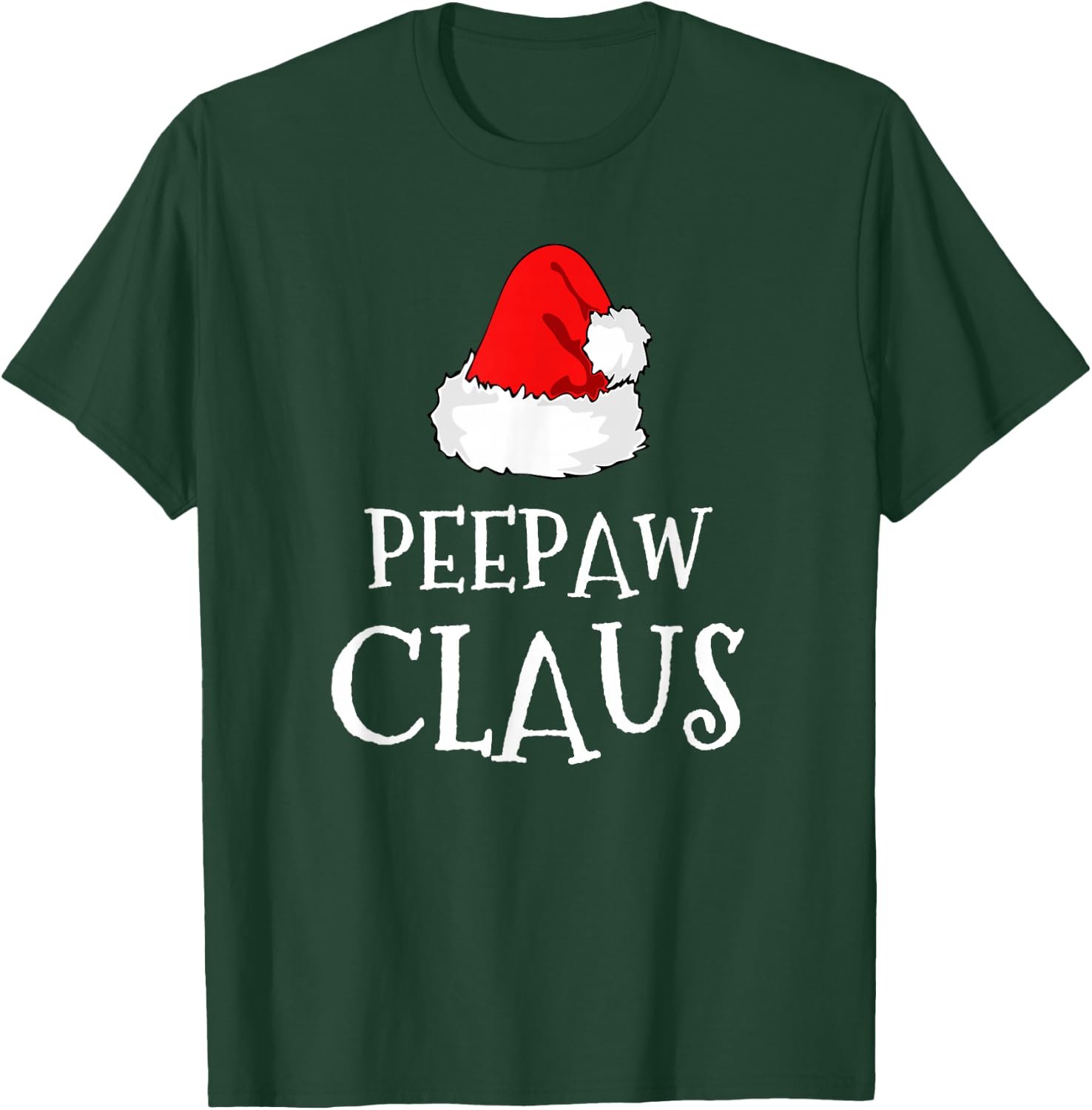 PeePaw Claus Christmas Santas Pajama Family Matching Pee-Paw T-Shirt - T-Shirt | Forest