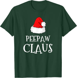 PeePaw Claus Christmas Santas Pajama Family Matching Pee-Paw T-Shirt - T-Shirt | Forest