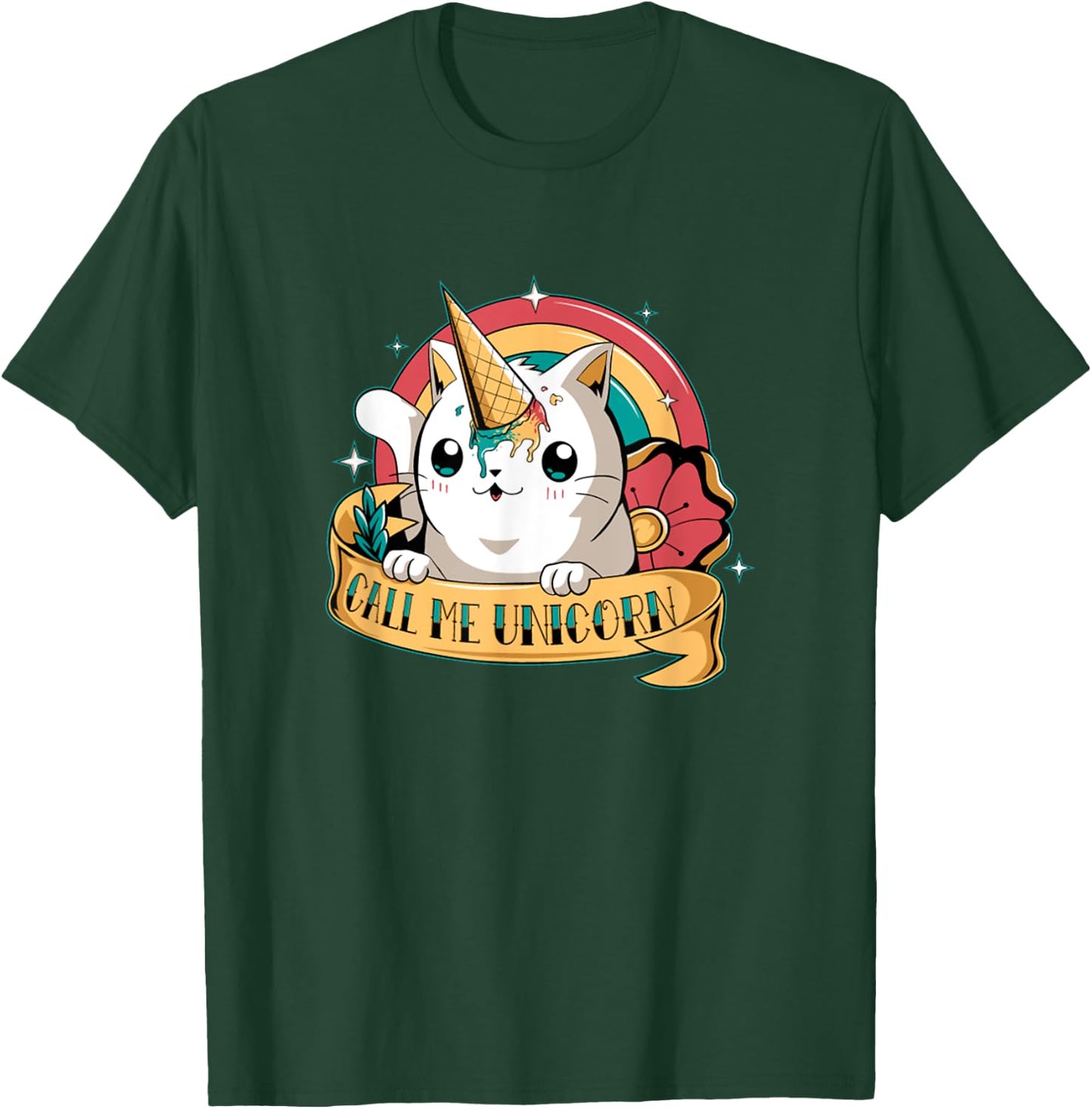 Cat Unicorn Shirt - Cute Kawaii Cats I'm A Unicorn T-Shirt - T-Shirt | Forest