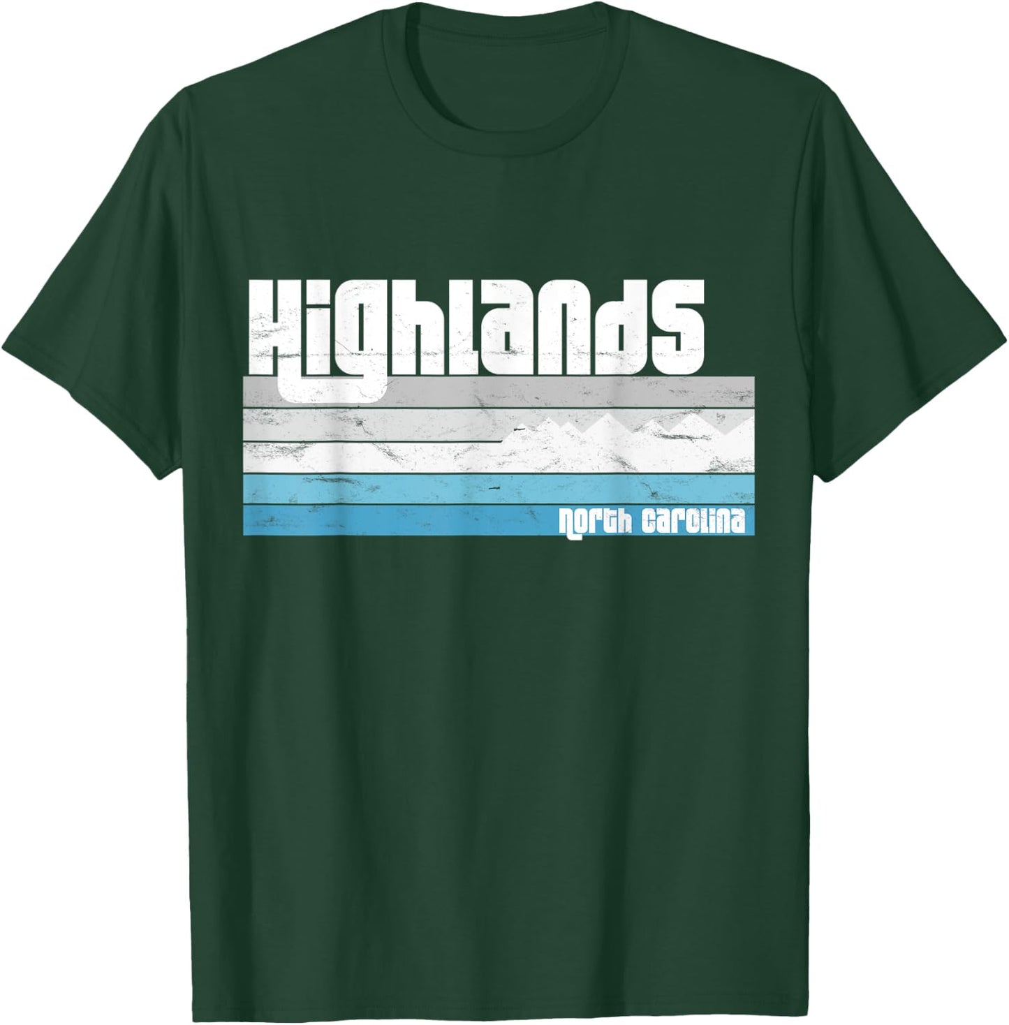 Highlands North Carolina NC Blue Ridge Mountains Winter T-Shirt - T-Shirt | Forest