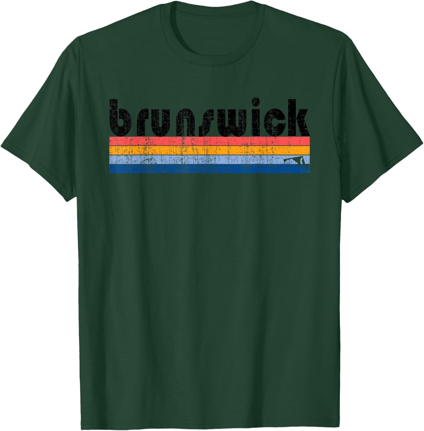 Vintage 80s Style Brunswick MD T-Shirt - T-Shirt | Forest