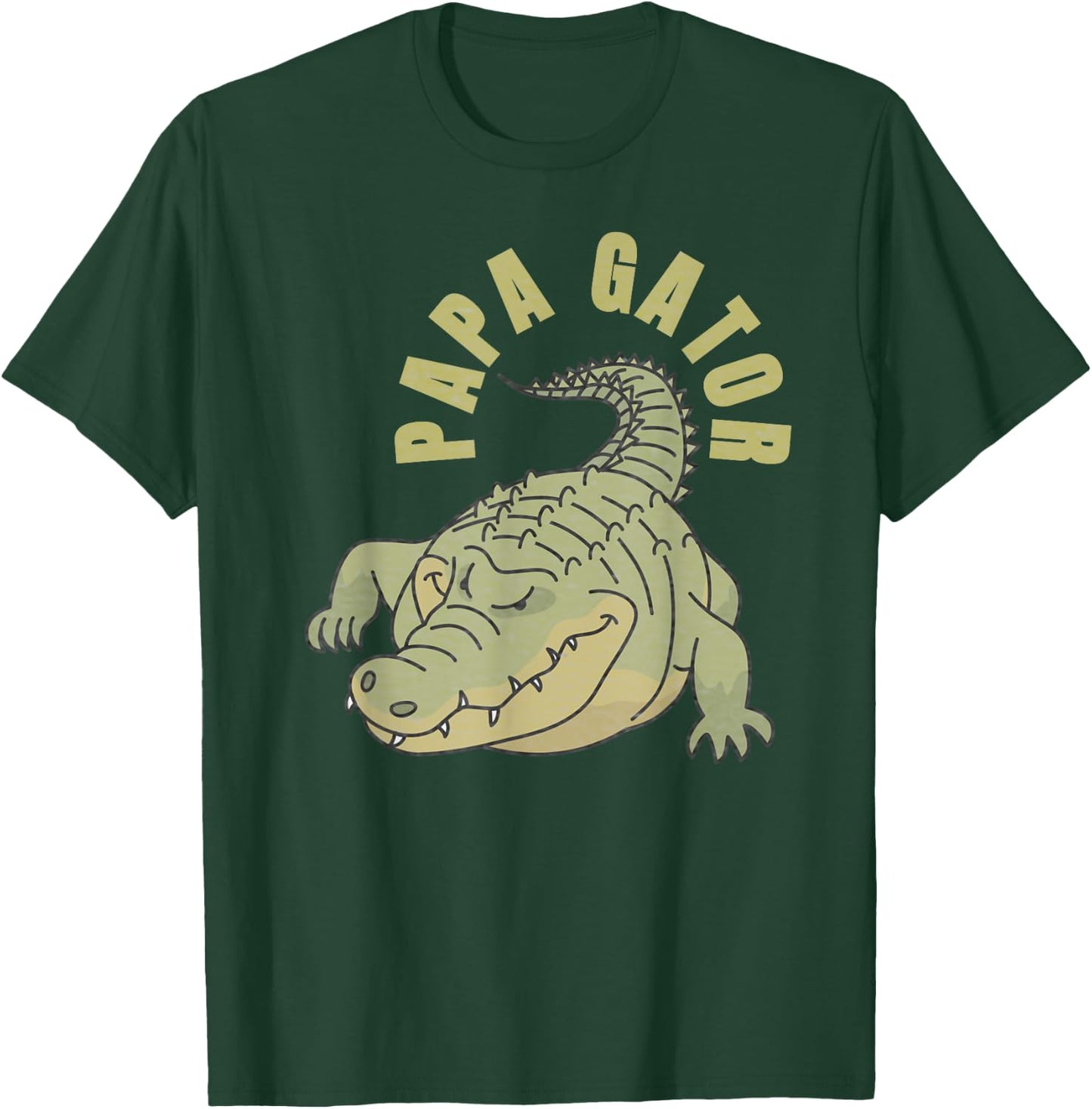 Vintage Papa Gator Shirt Alligators Father T-Shirt - T-Shirt | Forest