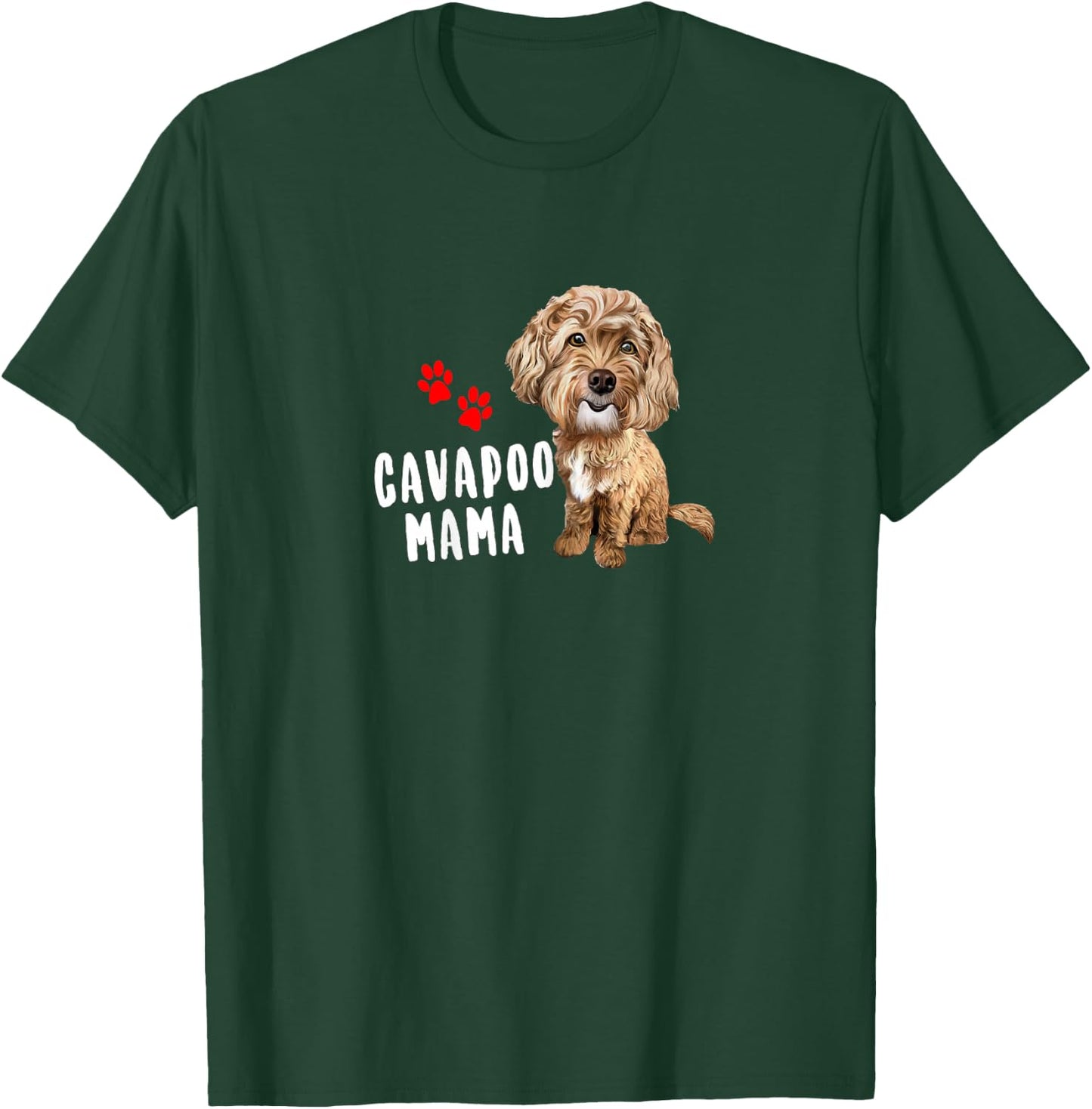 Cavapoo Lovers Cavapoo Mama T-Shirt - T-Shirt | Forest