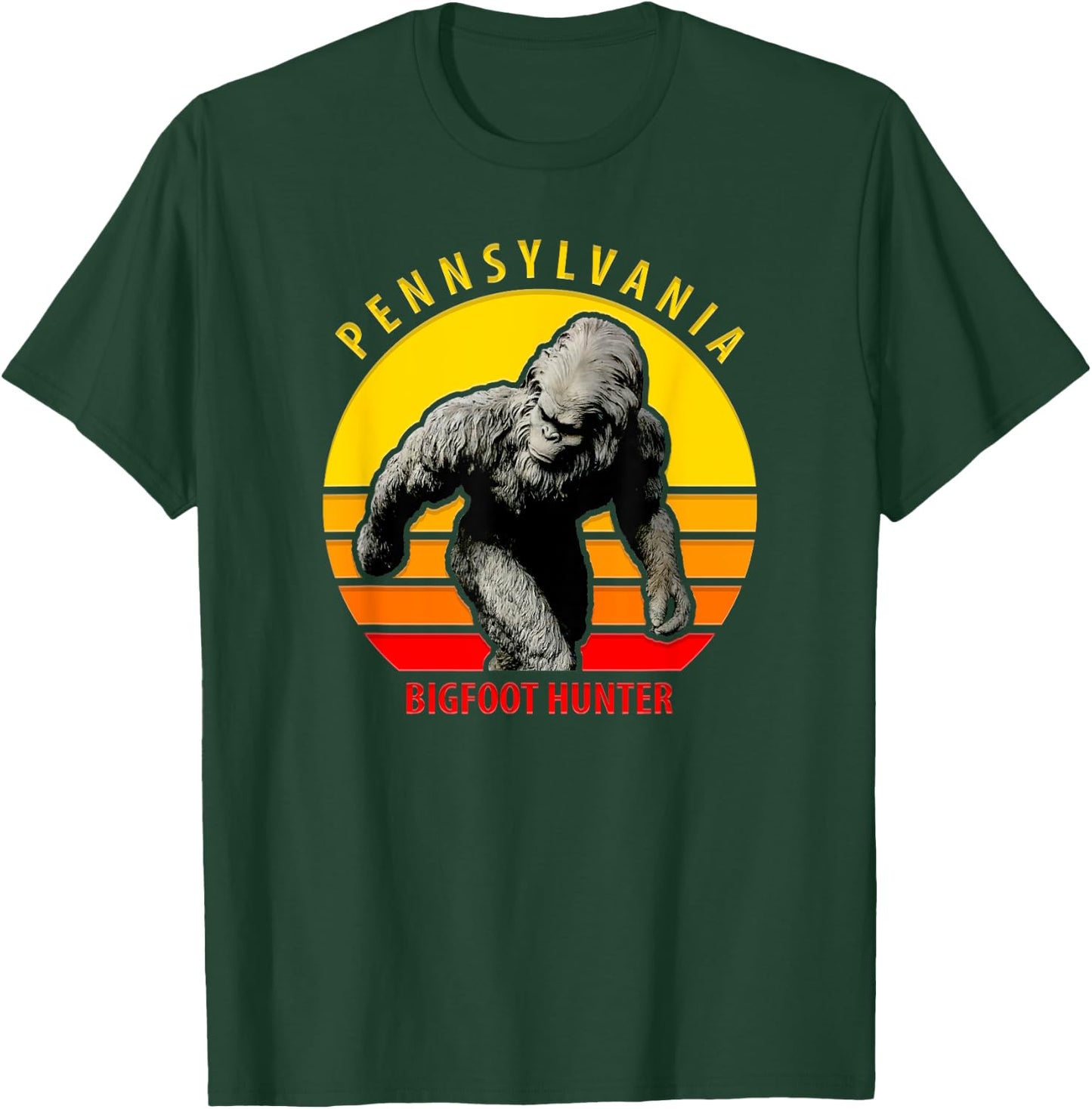 Pennsylvania Bigfoot Hunter Believe T-Shirt - T-Shirt | Forest