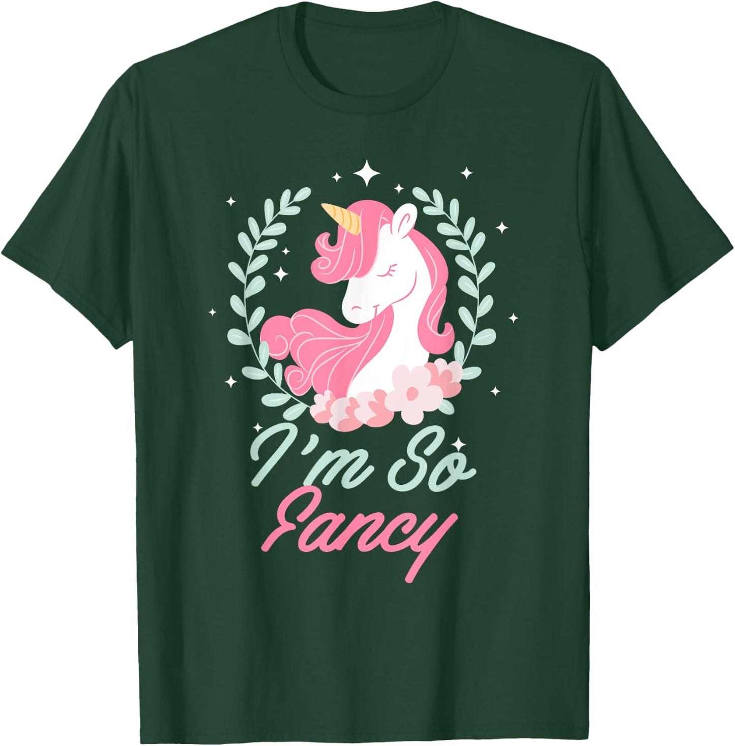 I'm So Fancy Rainbow Unicorn Squad Novelty T-Shirt - T-Shirt | Forest