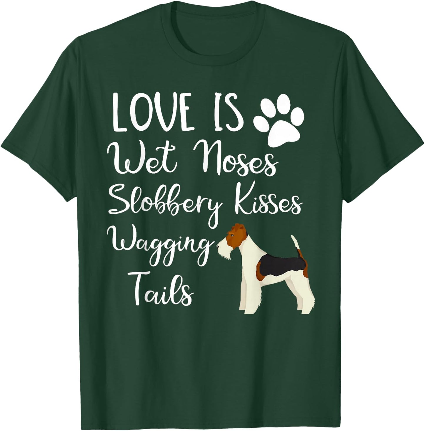 Wire Hair Fox Terrier Gifts Love My Dog T-Shirt - T-Shirt | Forest