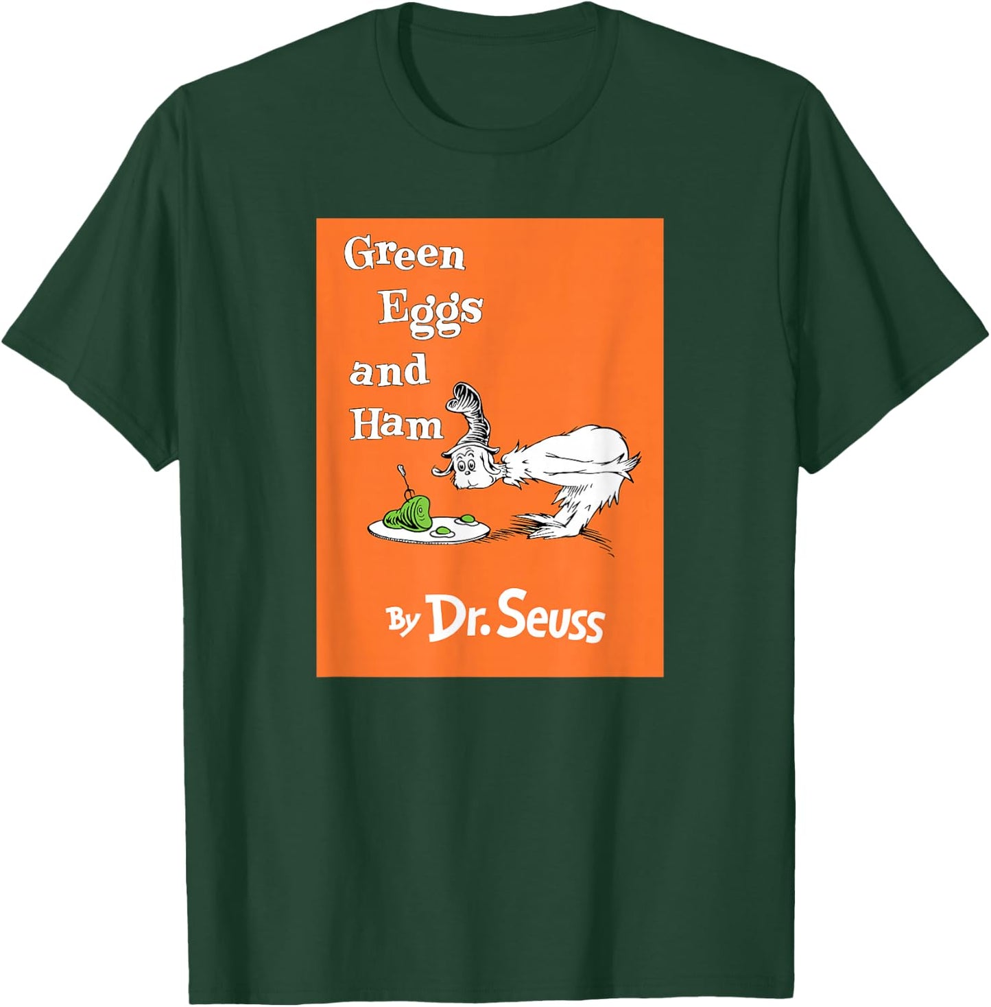Dr. Seuss Green Eggs and Ham Book Cover T-Shirt - T-Shirt | Forest