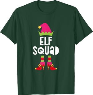 Elf Squad Shirt Matching Girl Christmas Elf Pajamas T-Shirt - T-Shirt | Forest