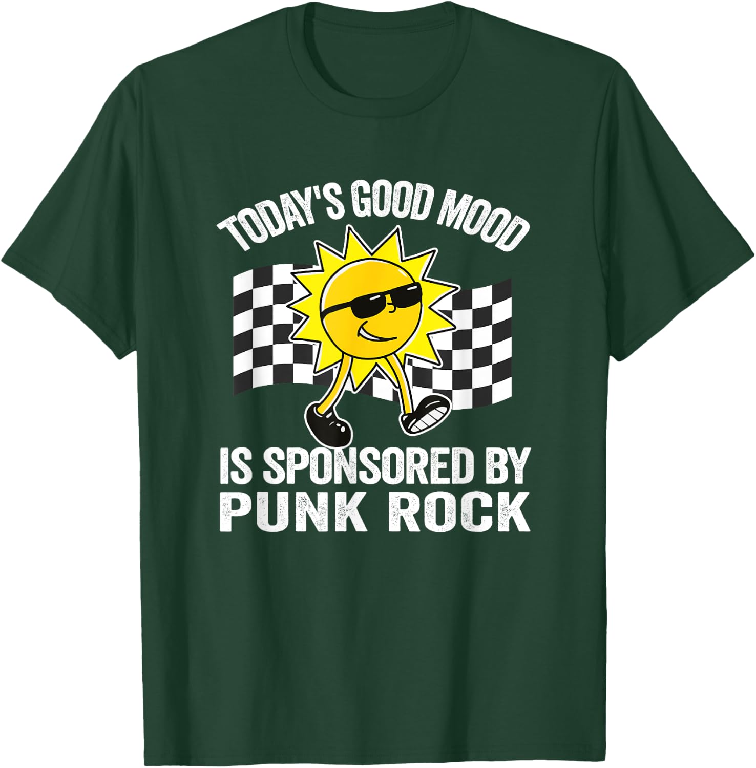 Today's Good Mood Is Sponsored By Punk Rock Retro T-Shirt - T-Shirt | Forest