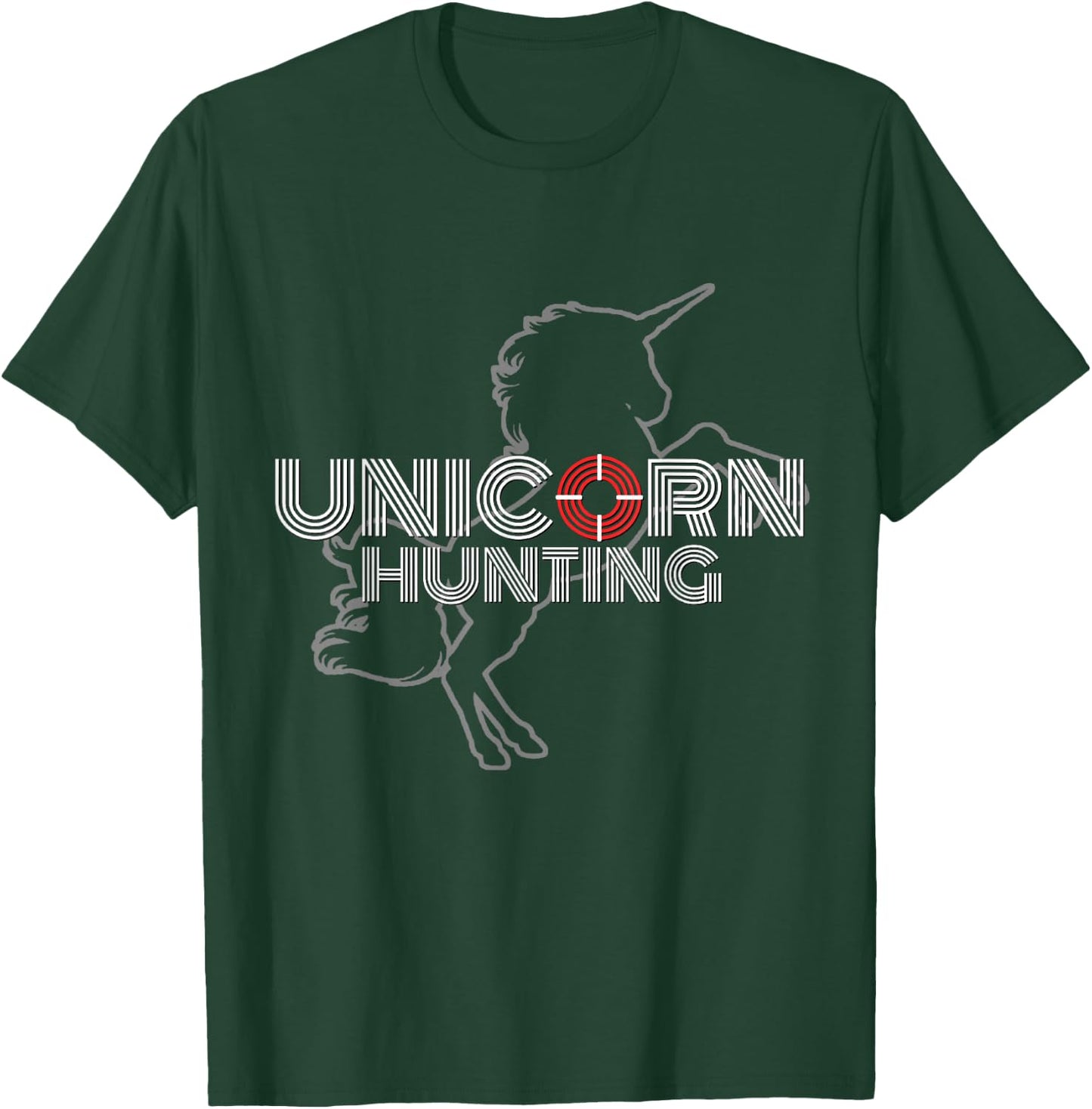 Crude Adult Humor Clothing Gifts Unicorn Hunting Swingers, Naughty Polyamory Couples Gift T-Shirt - T-Shirt | Forest