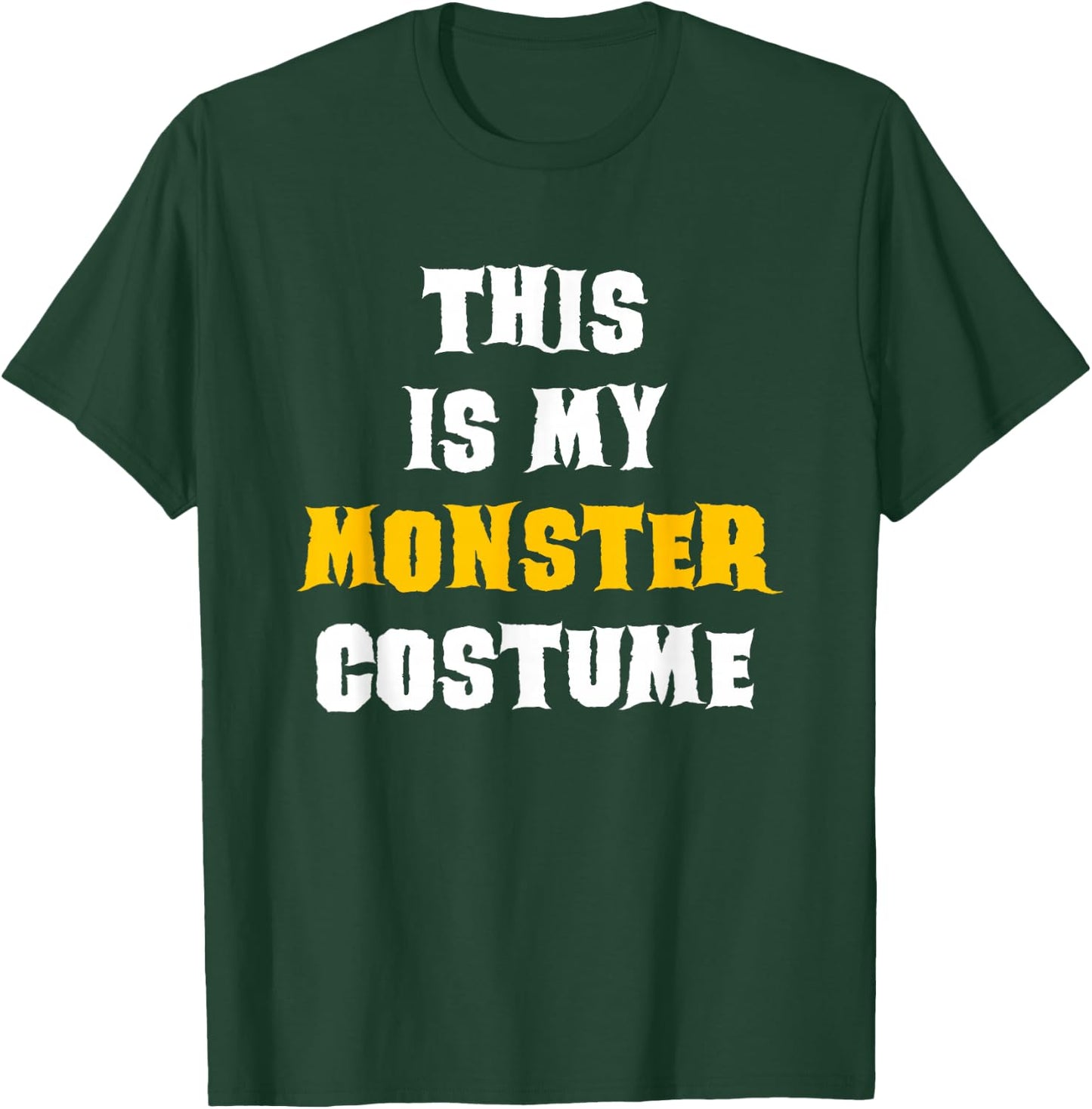 This Is My Monster Halloween Costume Simple Last Minute T-Shirt - T-Shirt | Forest