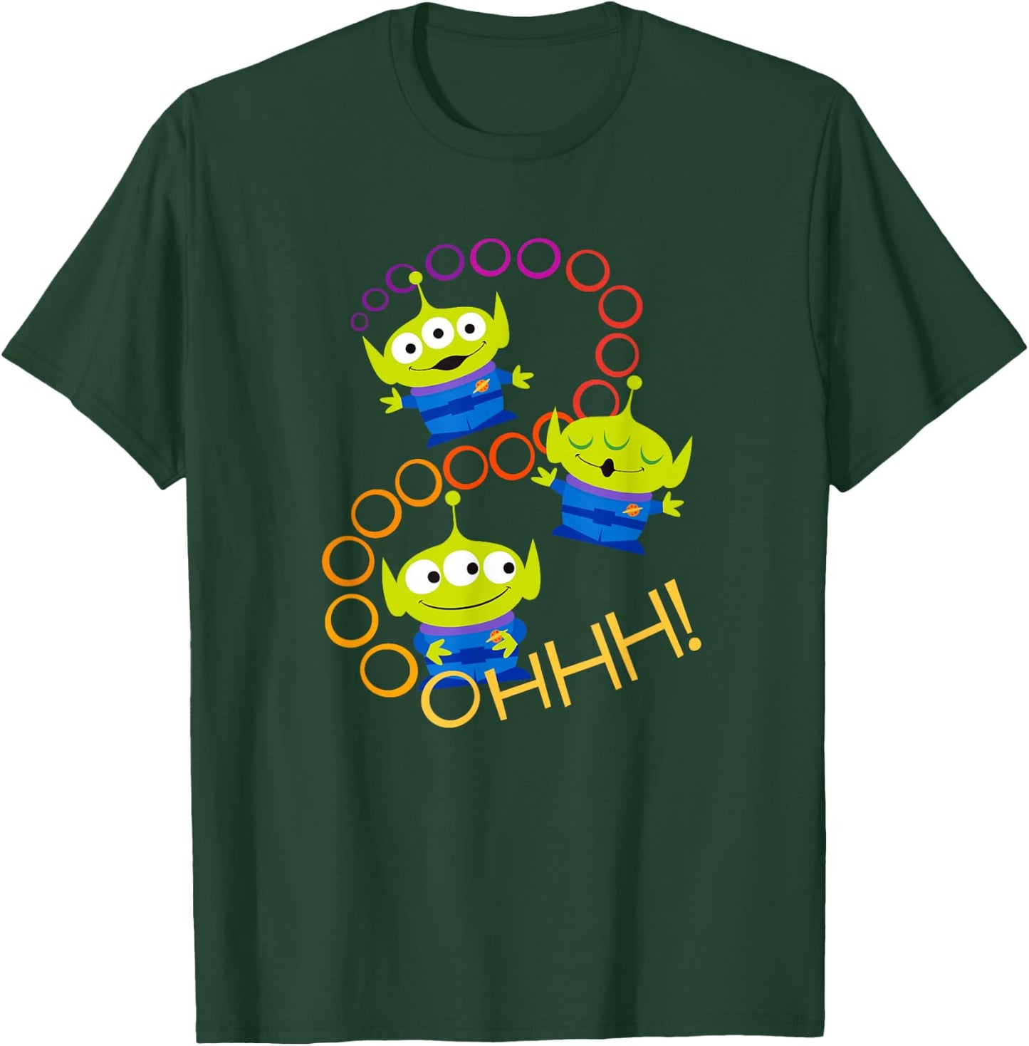 Disney Pixar Toy Story 4 Aliens Rainbow T-Shirt - T-Shirt | Forest