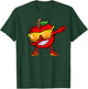 Dabbing Apple Sunglasses Design Green Apples Lovers T-Shirt - T-Shirt | Forest