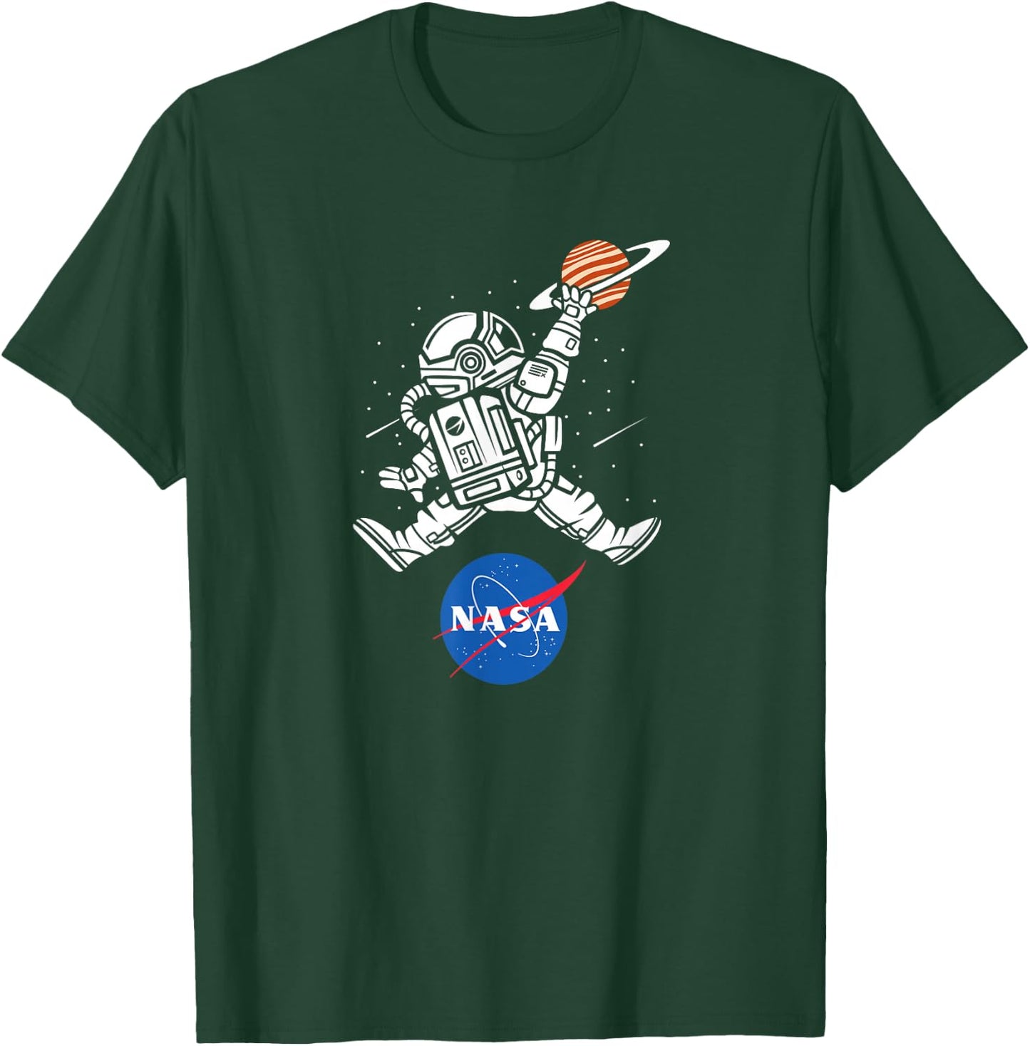 Astronaut Basketball NASA T-Shirt - T-Shirt | Forest