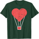 Heart | Cute Hot Air Balloon T-Shirt - T-Shirt | Forest