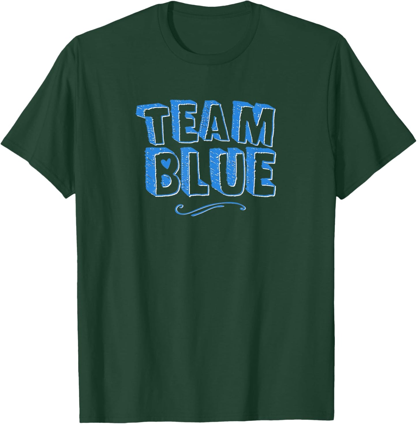 Team Blue Mom Dad Boy Gender Reveal Announcement Matching T-Shirt - T-Shirt | Forest