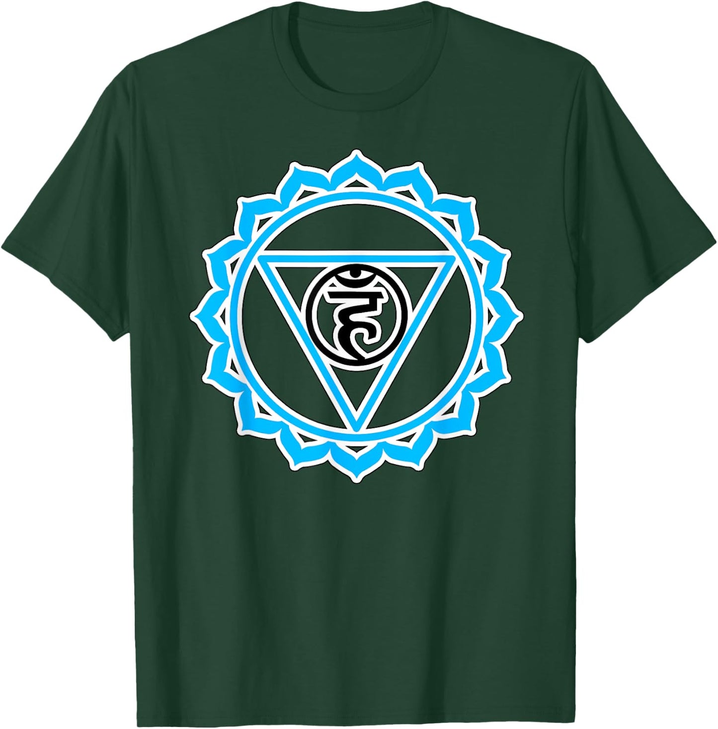 Yoga Veshuddha Throat Chakra Baby Blue Chakra T-Shirt - T-Shirt | Forest
