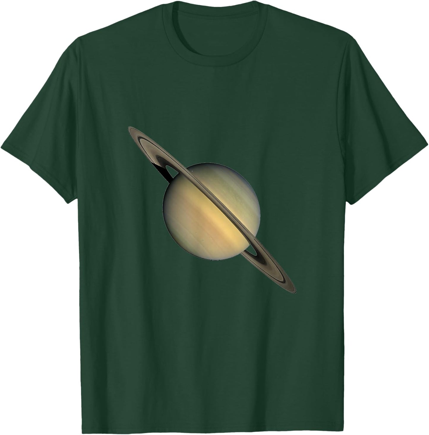 Saturn Print | Cool Space T Shirt T-Shirt - T-Shirt | Forest