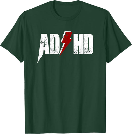 AD HD Women Kids Funny Awareness Gift ADHD T Shirt T-Shirt - T-Shirt | Forest