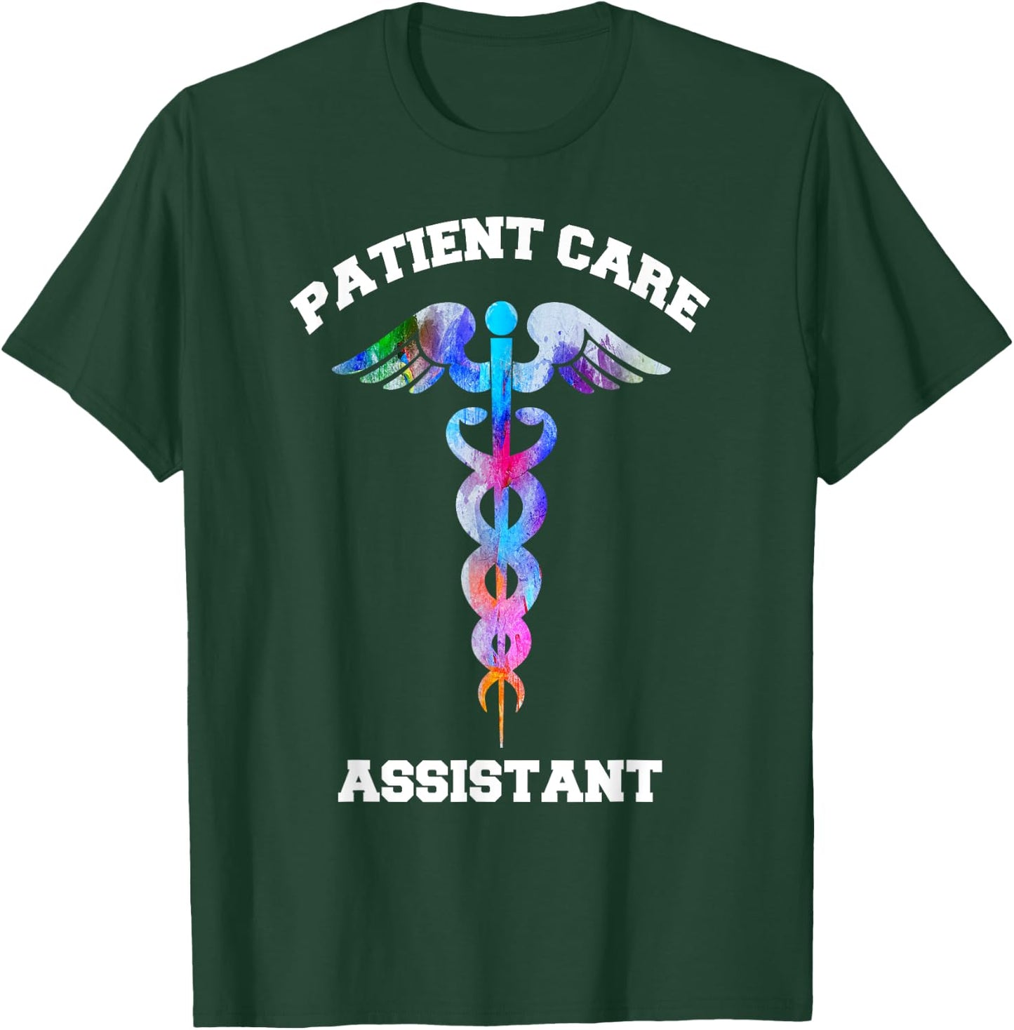 PCA Patient Care Assistant Medical Emblem Caduceus Gifts T-Shirt - T-Shirt | Forest
