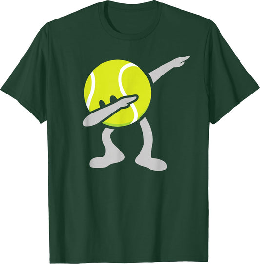 Funny Dabbing Tennis Ball T-Shirt - T-Shirt | Forest