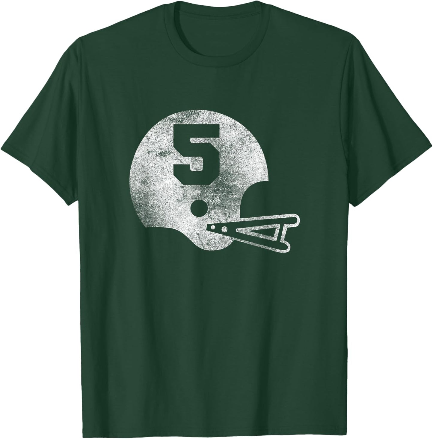 Vintage Football Jersey Number 5 Player Number T-Shirt - T-Shirt | Forest