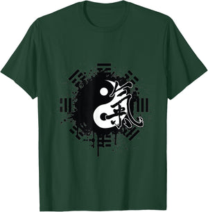Ying Yang Chinese Yin Tai Chi Feng Shui Bagua T-Shirt - T-Shirt | Forest