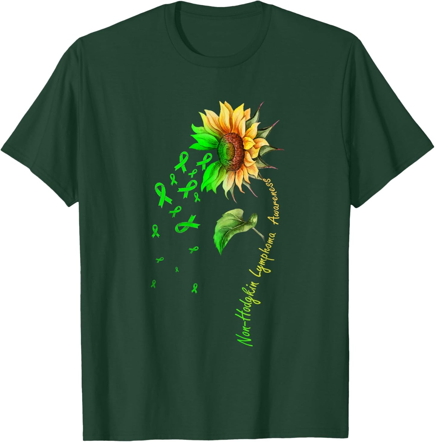 Non-Hodgkin Lymphoma Sunflower Shirt T-Shirt - T-Shirt | Forest