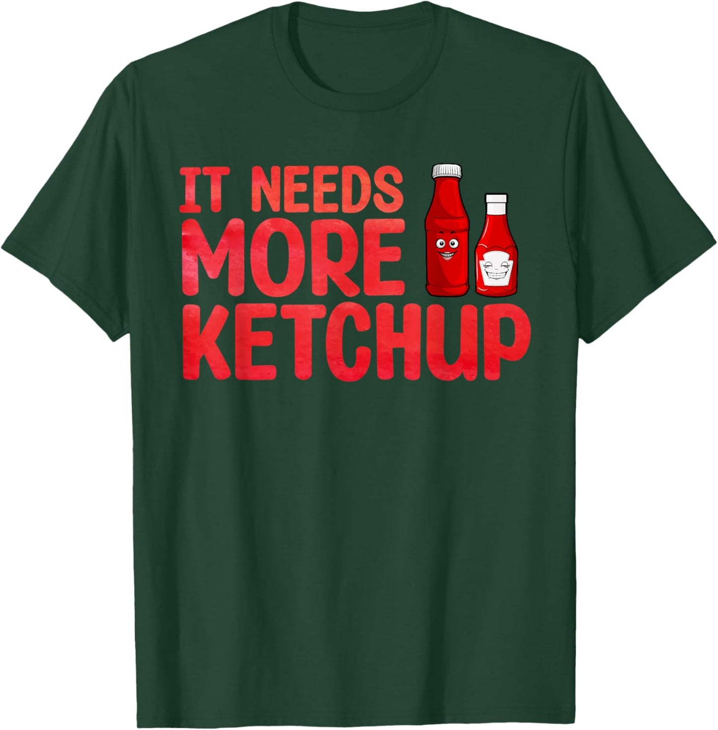 Cute Ketchup Design Women Kids Catsup Ketchup Lover T-Shirt - T-Shirt | Forest