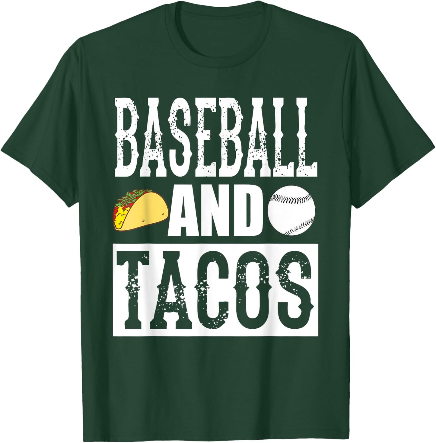 Baseball and Tacos Funny Taco T-Shirt - T-Shirt | Forest