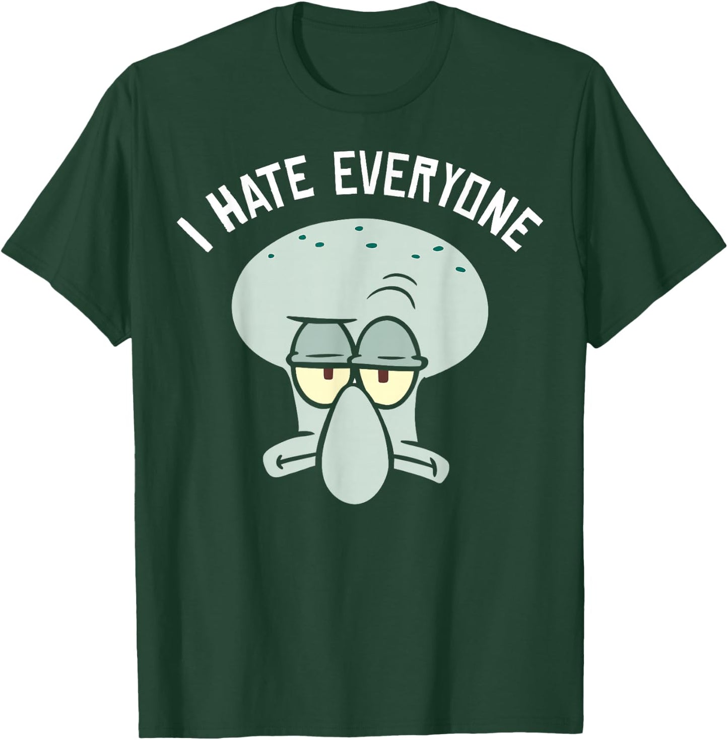 Spongebob Squarepants Squidward I Hate Everyone Small T-Shirt - T-Shirt | Forest