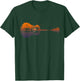 Guitar Lake Reflections Music and Guitar Lover Guitar T-Shirt - T-Shirt | Forest