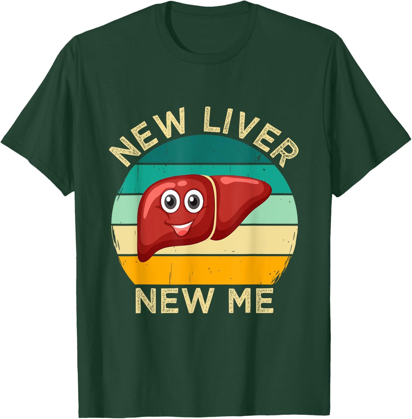 Funny Liver Transplant Survivor Liver Disease Awareness T-Shirt - T-Shirt | Forest