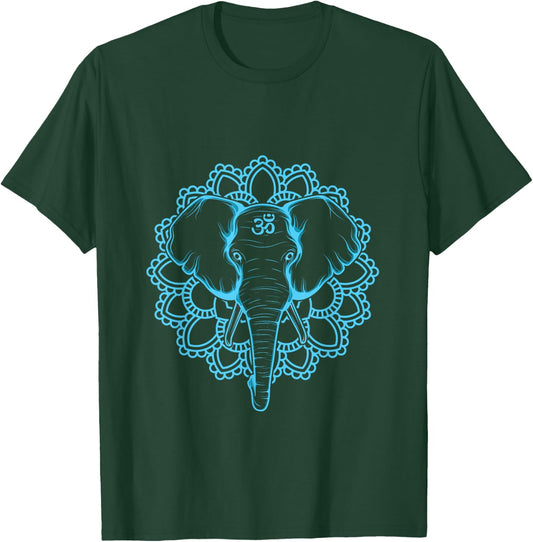 Om Ganesha Elephant T-Shirt - T-Shirt | Forest