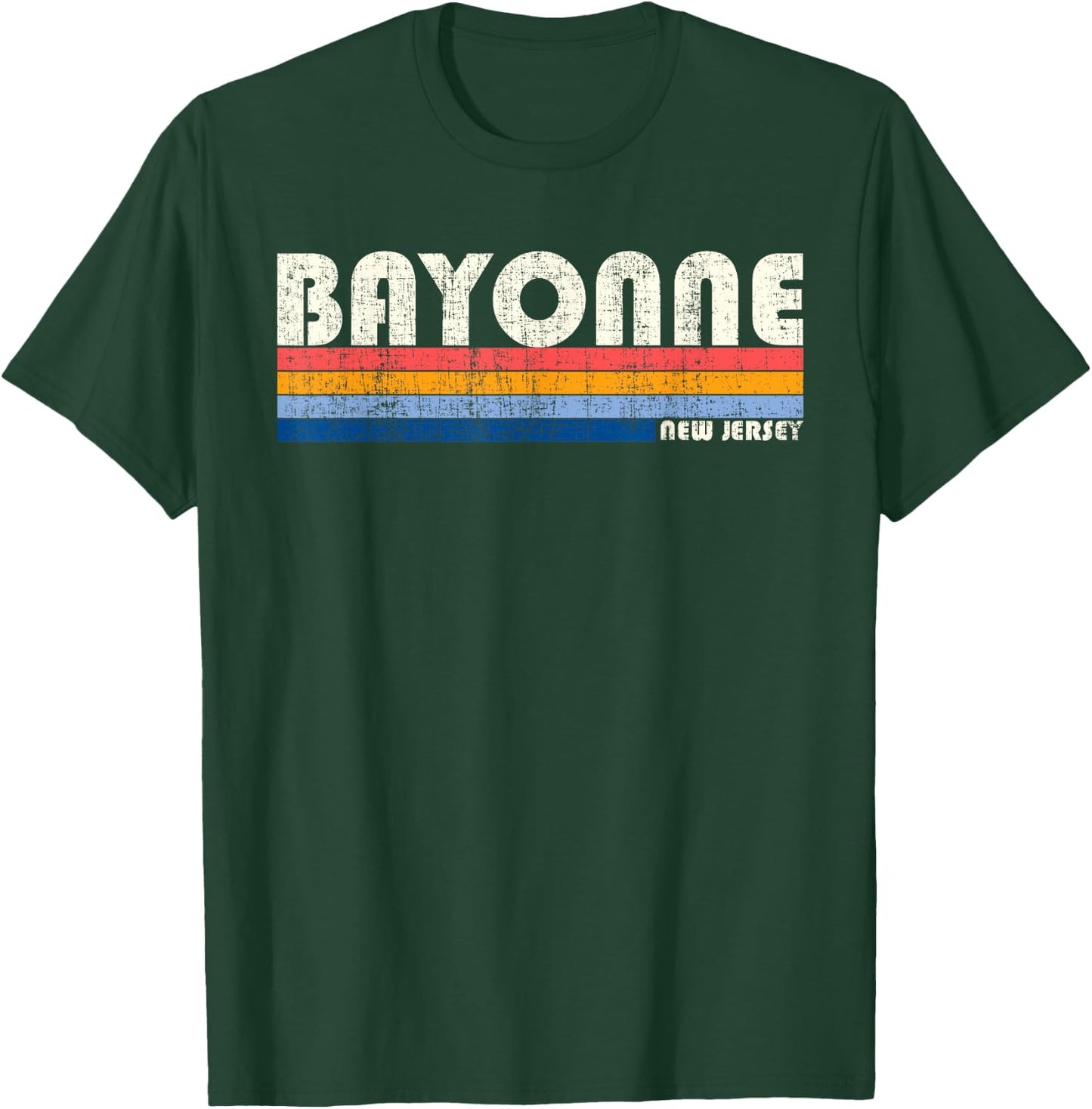 Vintage 70s 80s Style Bayonne NJ T-Shirt - T-Shirt | Forest