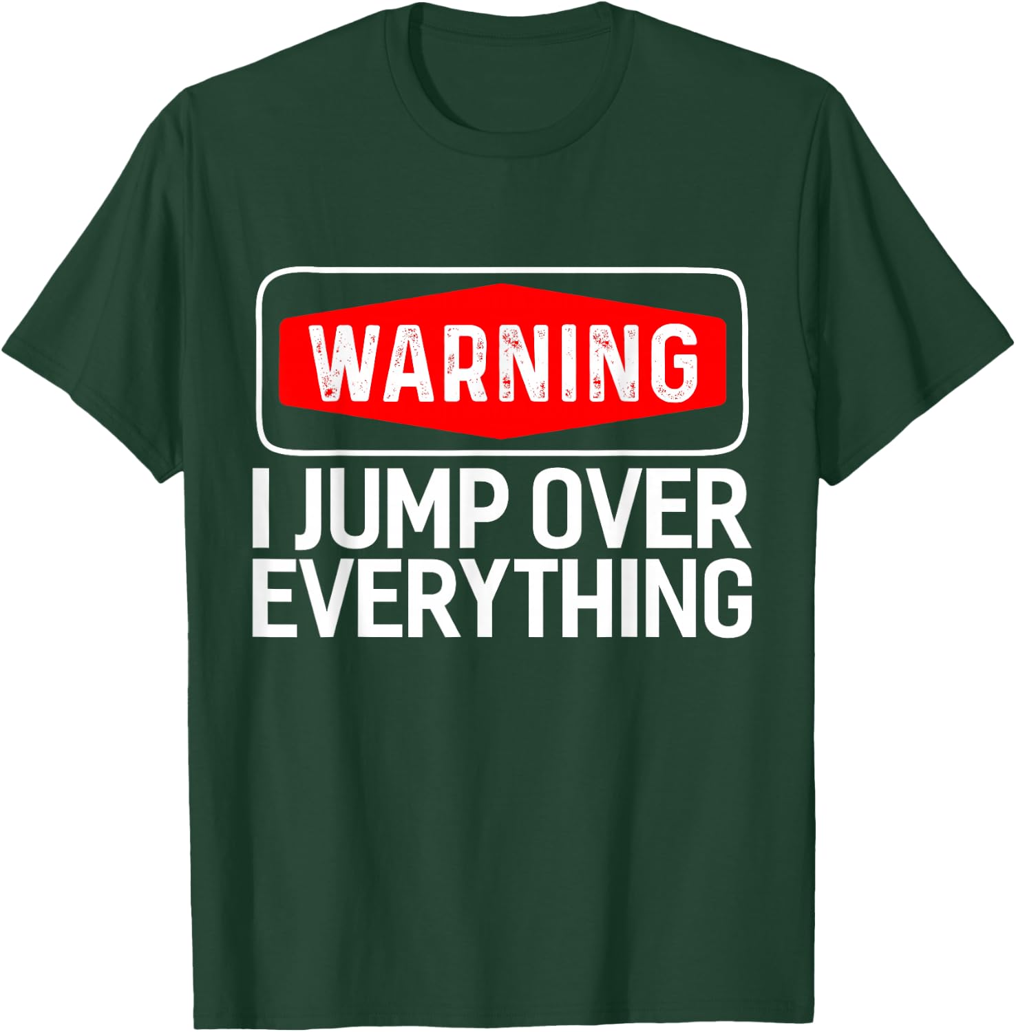 Parkour Warning "Ich springe über alles Freehue" (German Language) T-Shirt - T-Shirt | Forest