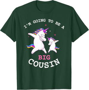 I'm Gonna Be A Big Cousin Baby Girl Announcement T Shirt T-Shirt - T-Shirt | Forest