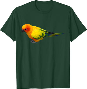 Sun Conure T Shirt - Colorful Parrot Bird Gift T-Shirt - T-Shirt | Forest