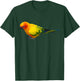 Sun Conure T Shirt - Colorful Parrot Bird Gift T-Shirt - T-Shirt | Forest