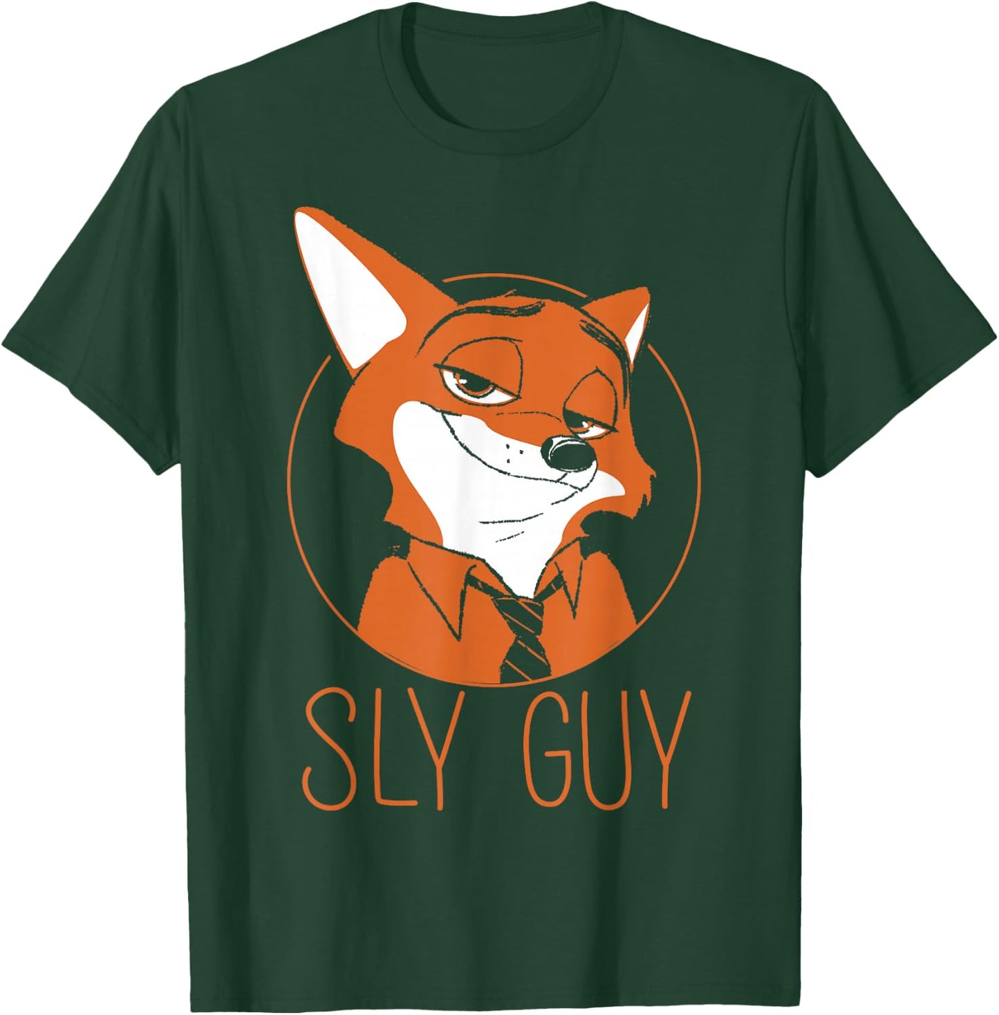 Disney Zootopia Nick Wilde Sly Guy Fox T-Shirt - T-Shirt | Forest