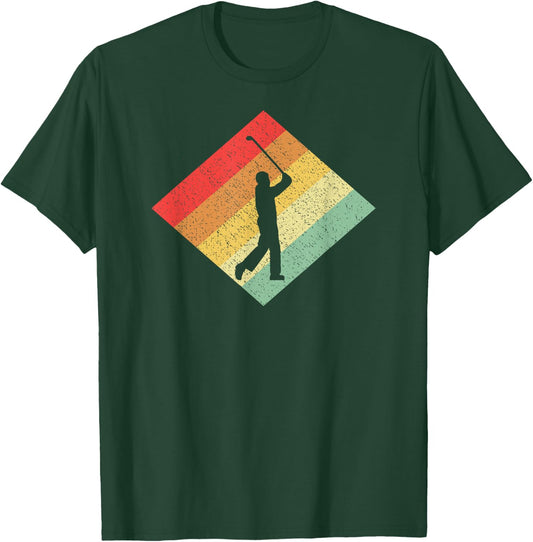 Retro Vintage 80s Golfing Gift Golfers T-Shirt - T-Shirt | Forest