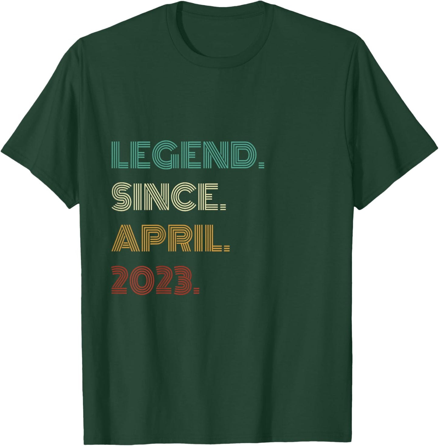 3 Years Old Legend Since April 2023 3rd Birthday T-Shirt - T-Shirt | Forest