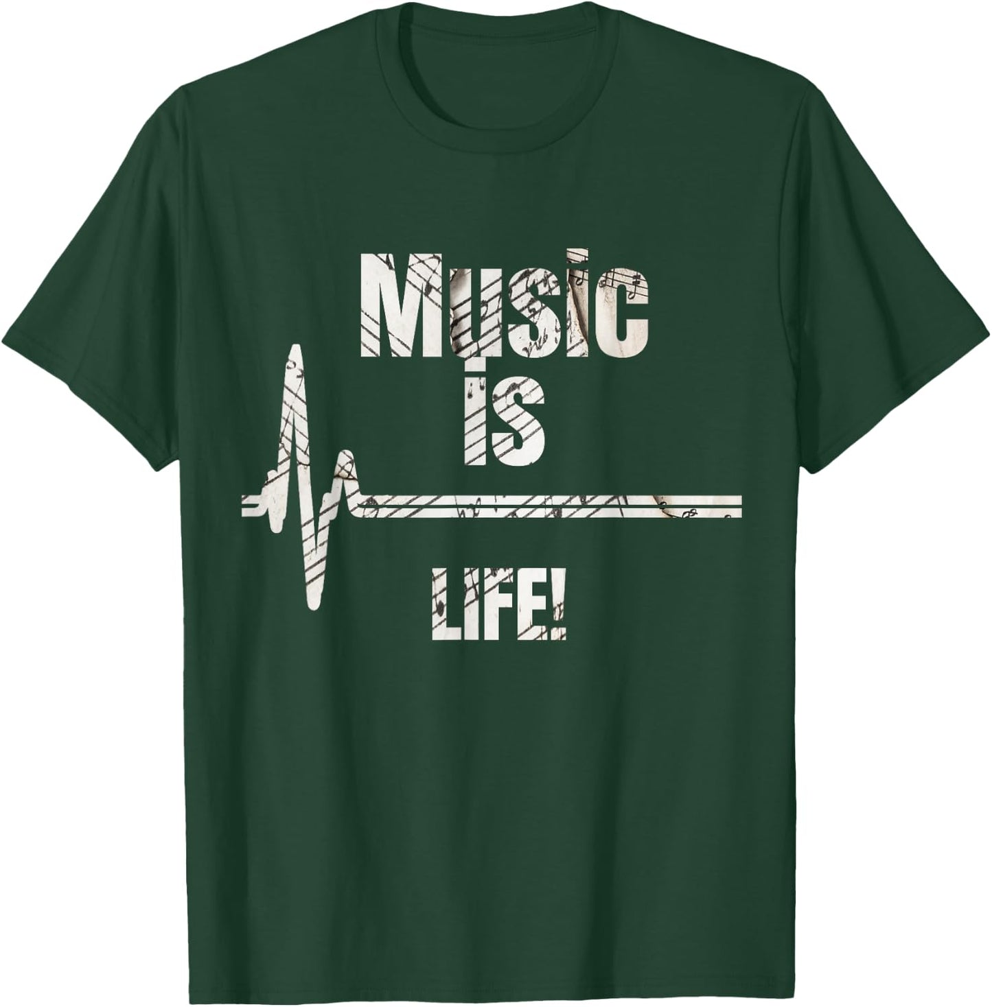 Music is Life T-Shirt - T-Shirt | Forest