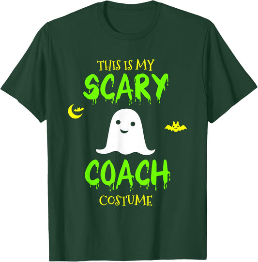 This Is My Scary Coach Costume Halloween Lazy Easy T-Shirt - T-Shirt | Forest