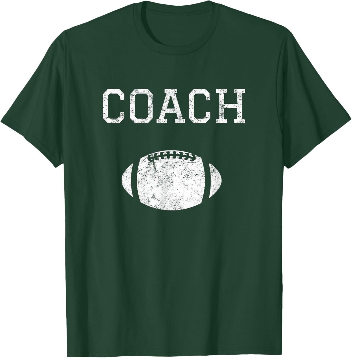 Vintage Football Coach Graphic Novelty T-Shirt - T-Shirt | Forest