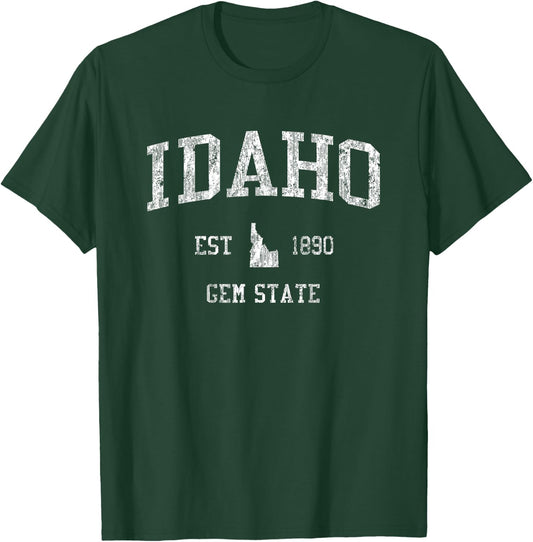 Idaho Vintage Sports Design Idahoan T-Shirt - T-Shirt | Forest