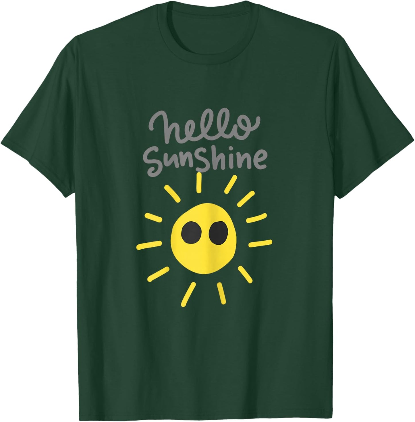 Hello Sunshine and girls T-Shirt - T-Shirt | Forest