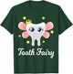 Tooth Fairy Shirt Funny Halloween Costume Gift Dentist Girl T-Shirt - T-Shirt | Forest