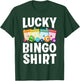 Cute Lucky Bingo Art Women Game Player Bingo Lovers T-Shirt - T-Shirt | Forest