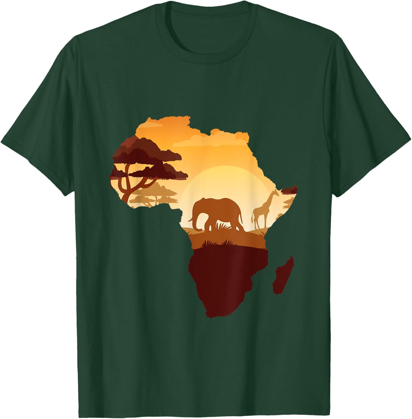 Wildlife Safari Animals Ivory Elephant T-Shirt - T-Shirt | Forest